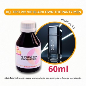 BQ. TIPO 212 VIP BLACK OWN THE PARTY MEN  - 60 ML