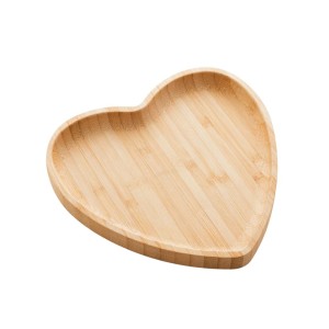 BANDEJA DE BAMBU HEART 12,5X12,5X1,5CM - REF. 1357