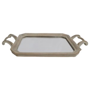 Bandeja MDF C/Epelho Retangular 29x22x2cm Ref.20066