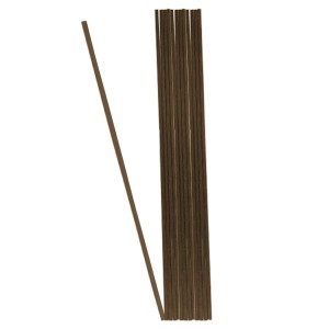 Vareta de Fibra Marrom Grossa 25cm - 1 und