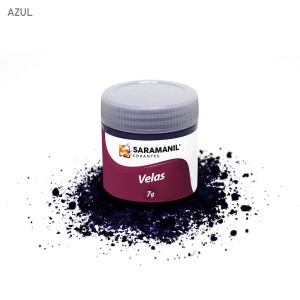 Corante P/ Velas Pó Azul 7g Saramanil - 33012
