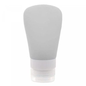 FRASCO PARA VIAGEM DE SILICONE CINZA 60ML - REF. 4903