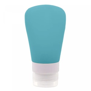 FRASCO PARA VIAGEM DE SILICONE AZUL 60ML - REF. 4905