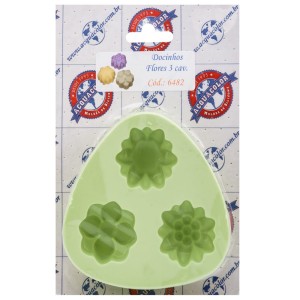 Molde Silicone Docinhos Flores - Ref.6482